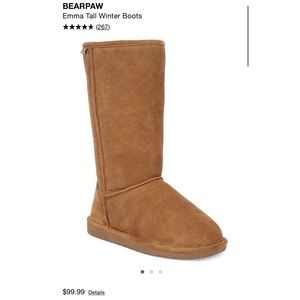 Tan BearPaw fur boots
